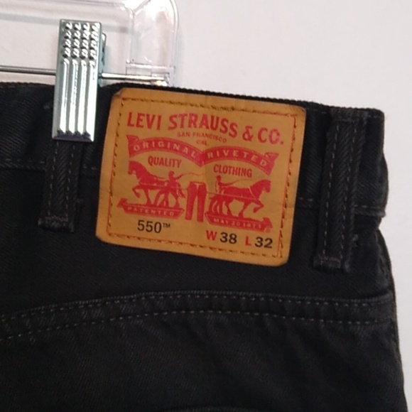 Levi's - 550 Black Jeans- Size 38 x 32 - Picture 7 of 8